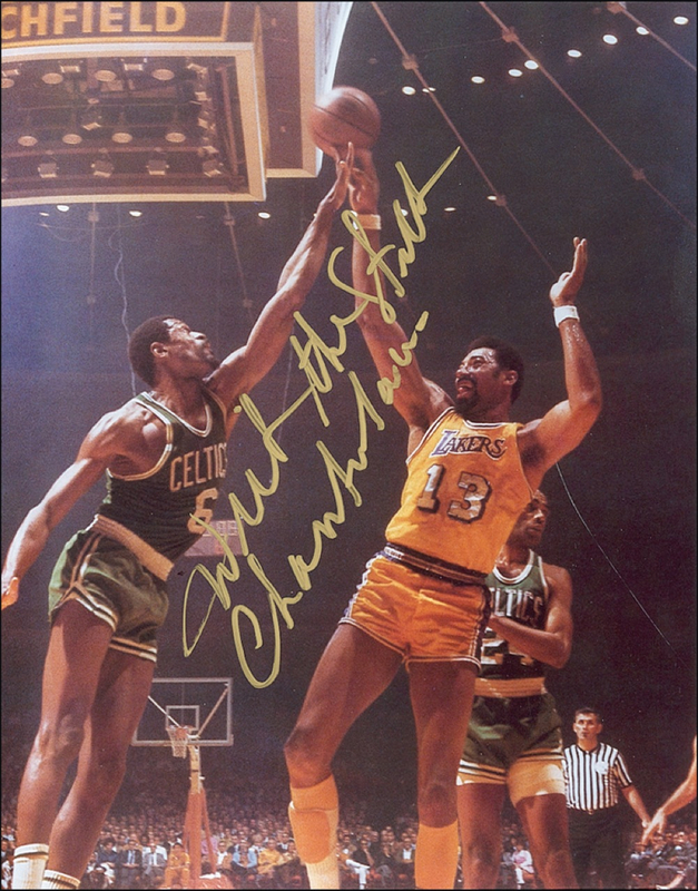 Lot 1231 Wilt Chamberlain Signed Photograph