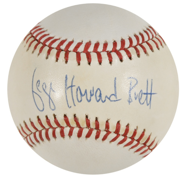 Lot 1216 George Brett Baseball