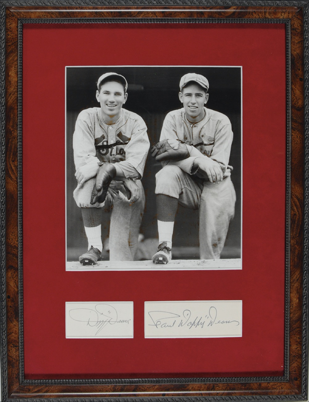 Lot 1239 Dizzy and Daffy Dean Signatures