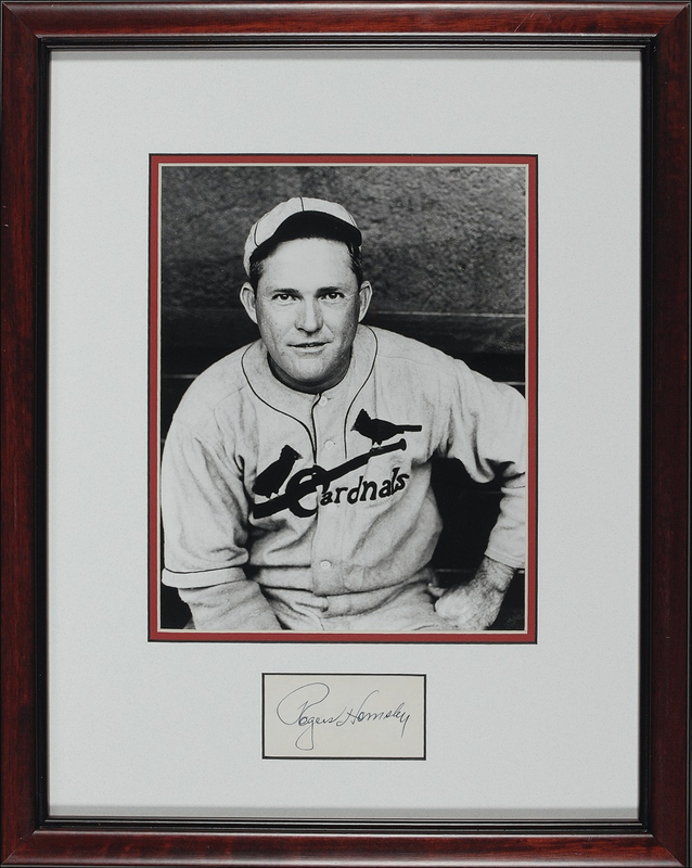Lot 1281 Rogers Hornsby Signature