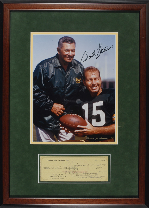 Lot 1315 Vince Lombardi and Bart Starr Group Lot