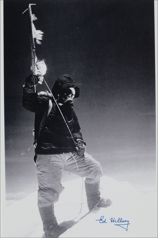 Lot 195 Everest: Edmund Hillary Signed Photograph