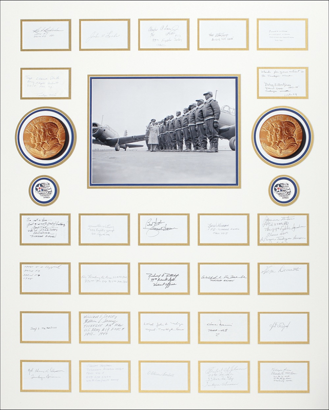 Lot 328 Tuskegee Airmen Signatures