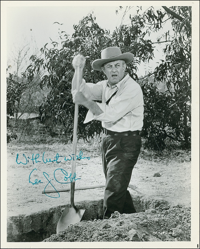 Lot 872 Lee J. Cobb Signed Photograph