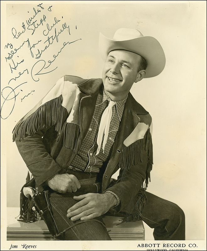 Lot 746 Jim Reeves Signed Photograph