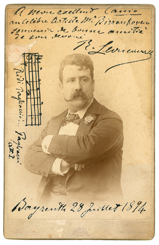 Lot 677 Ruggero Leoncavallo Signed Photograph