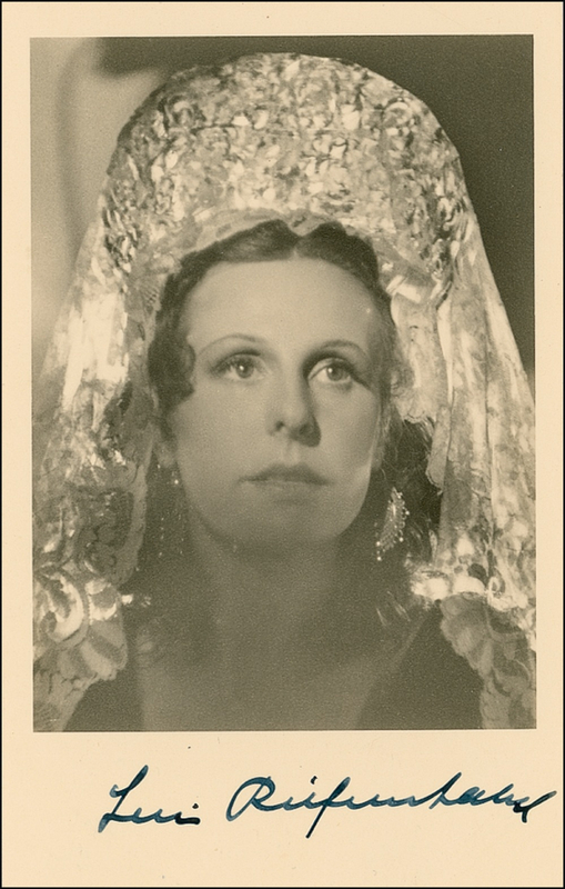 Lot 1065 Leni Riefenstahl Signed Photograph