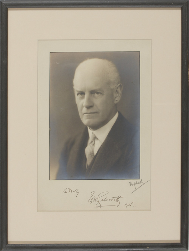 Lot 432 John Galsworthy Signed Photograph