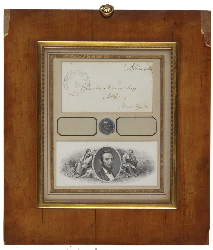 Lot 83 Abraham Lincoln: Writing to a prominent supporter who later came out against the Emancipation Proclamation