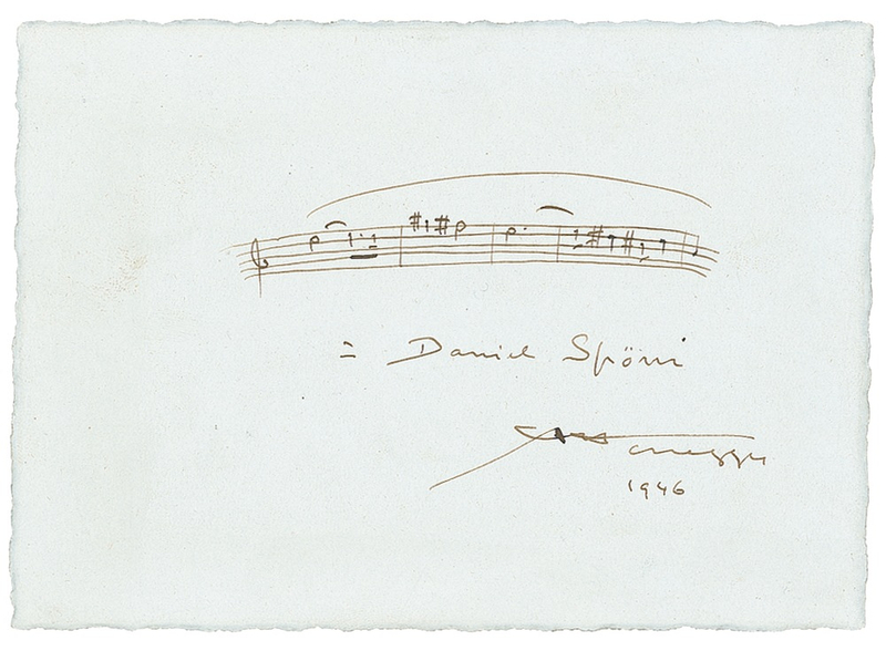 Lot 651 Arthur Honegger Signed Musical Quote
