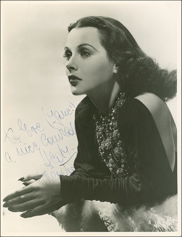 Lot 991 Hedy Lamarr: Signing for her Comrade X costar Eve Arden