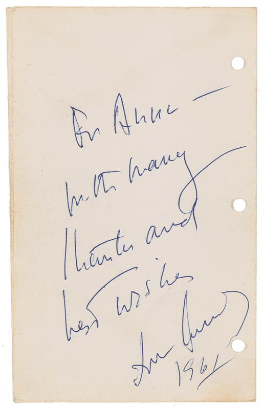 Lot 78 John F. Kennedy Signature