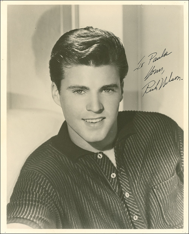 Lot 708 Rick Nelson Signed Photograph