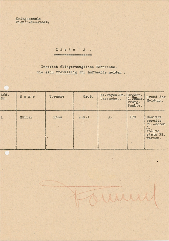 Lot 318 Erwin Rommel Signed Document