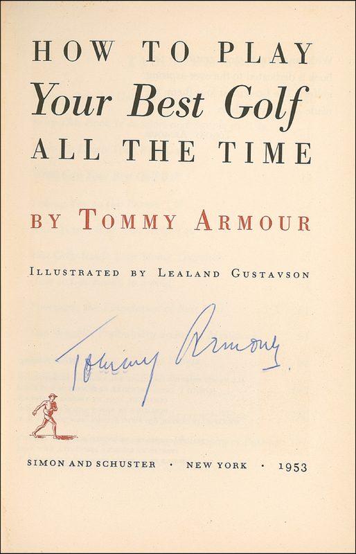 Lot 1170 Tommy Armour Book