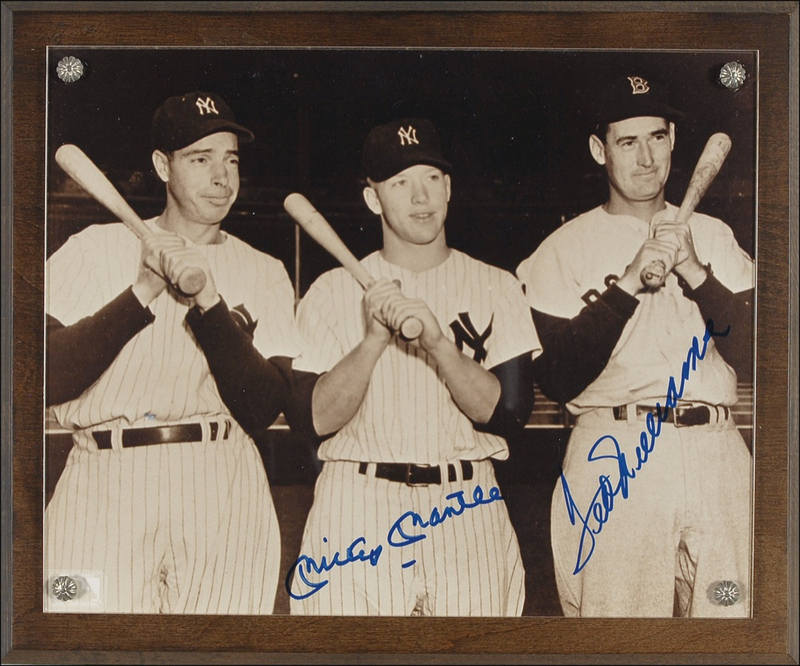 Lot 1323 Mickey Mantle and Ted Williams Signed Photograph