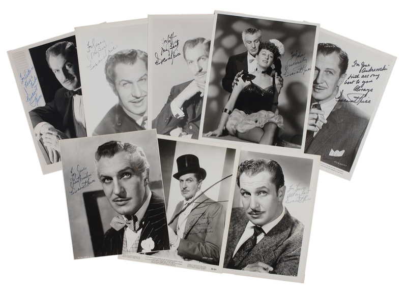 Lot 1057 Vincent Price Group Lot