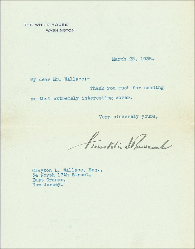 Lot 134 Franklin D. Roosevelt Typed Letter Signed