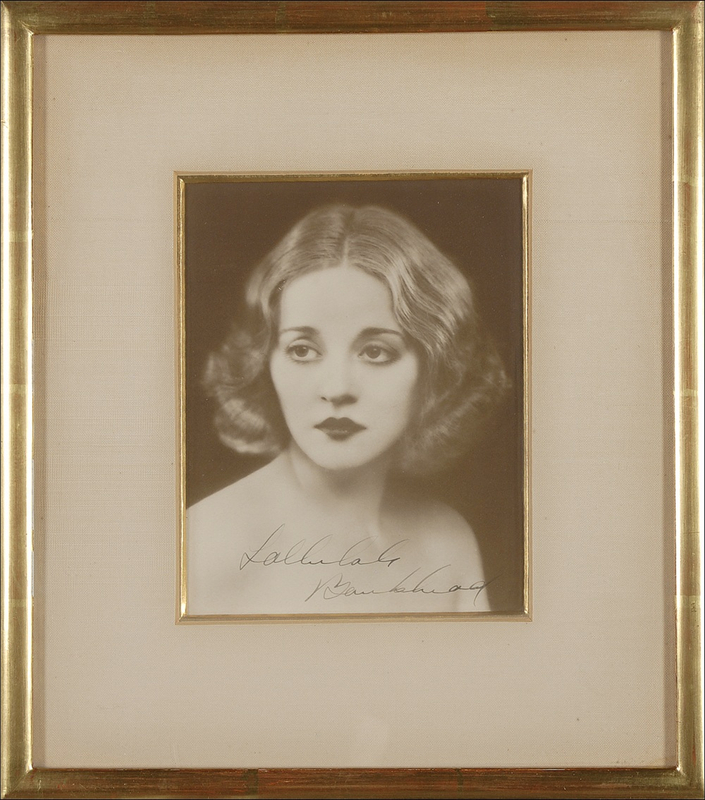 Lot 828 Tallulah Bankhead Signed Photograph
