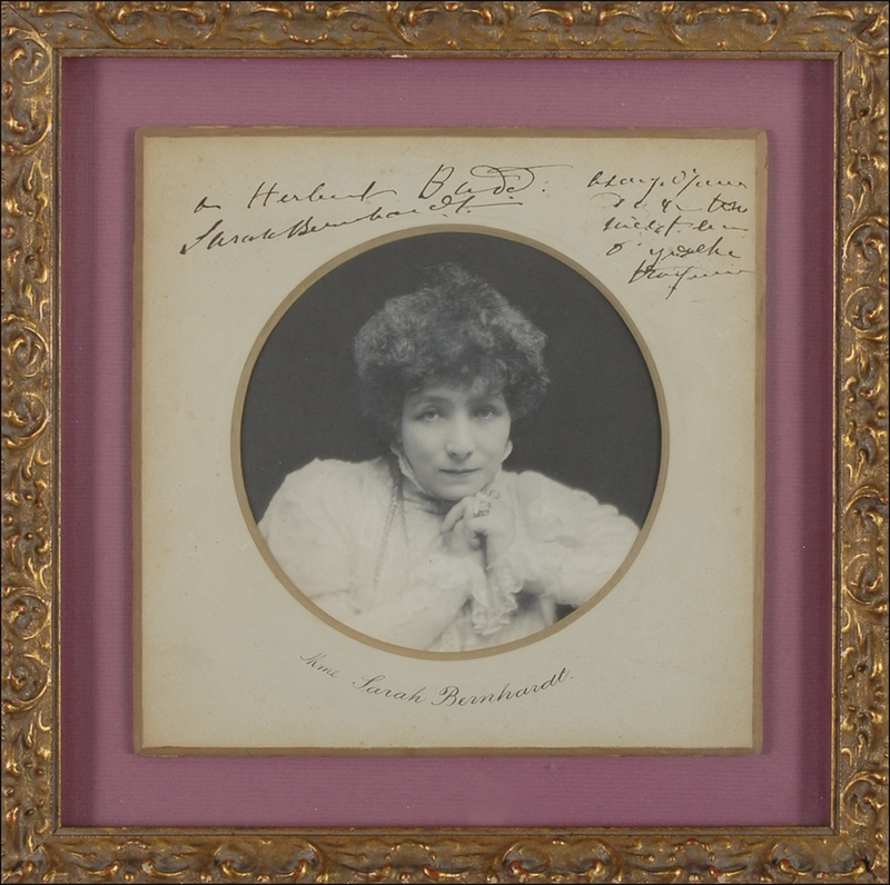 Lot 844 Sarah Bernhardt Signed Photograph