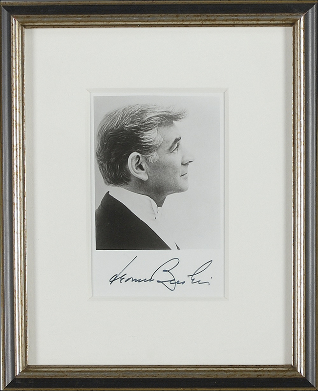 Lot 576 Leonard Bernstein Signed Photograph