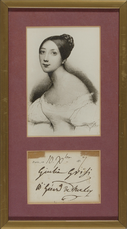Lot 640 Gulia Grisi Signature