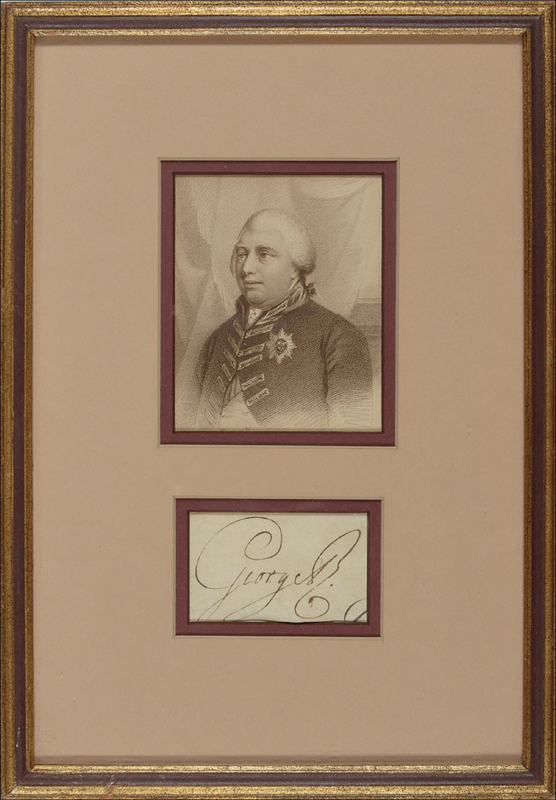 Lot 208 George III Signature