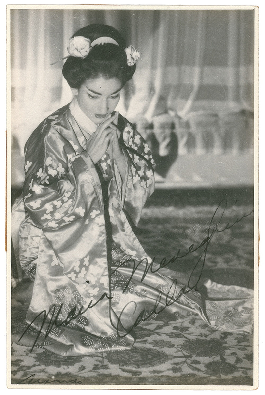 Lot 591 Maria Callas: Turning Japanese, sort of