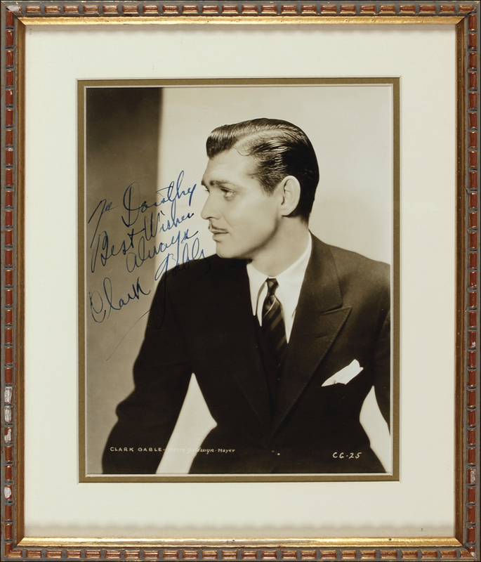 Lot 928 Clark Gable: Handsome signed Gable photo