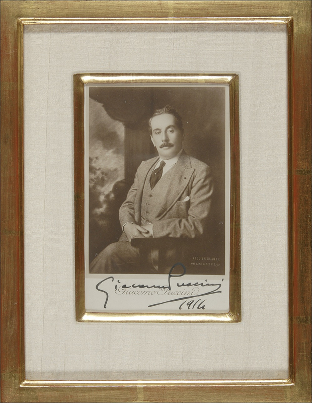Lot 740 Giacomo Puccini Signed Photograph