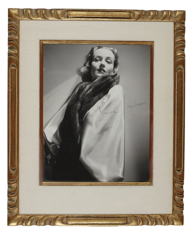 Lot 1006 Carole Lombard: Outstanding signed photo of the tragic Hollywood legend