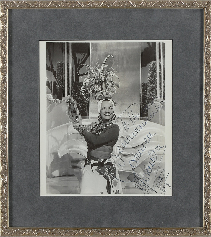 Lot 1030 Carmen Miranda Signed Photograph