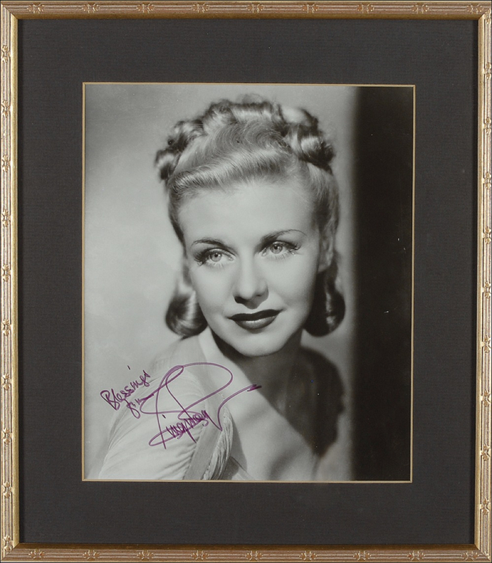 Lot 1067 Ginger Rogers Signed Photograph