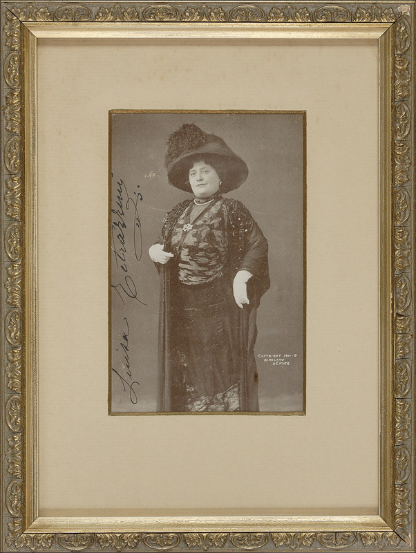 Lot 783 Luisa Tetrazzini Signed Photograph