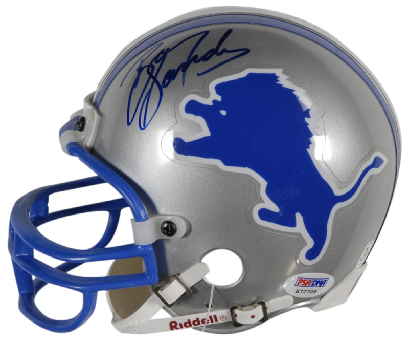 Lot 1408 Barry Sanders Football Helmet
