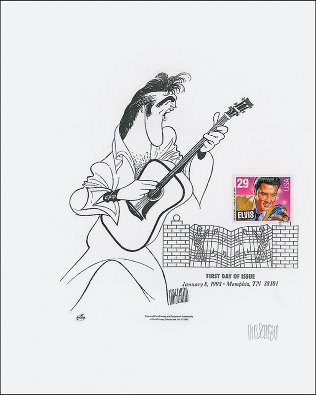 Lot 445 Al Hirschfeld Postal Souvenir