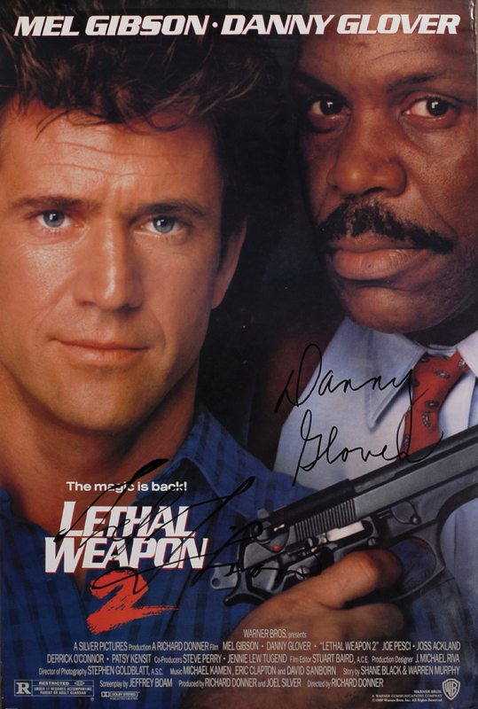 Lot 934 Mel Gibson and Danny Glover Poster