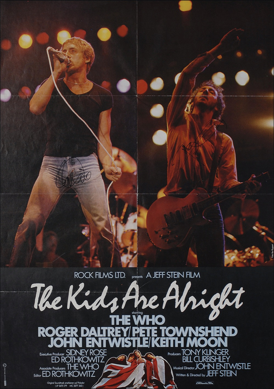 Lot 798 The Who: Pete Townshend and Roger Daltrey Poster