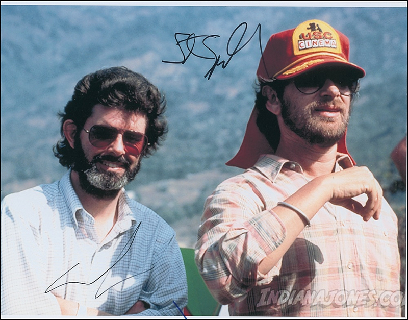 Lot 1014 George Lucas and Steven Spielberg Signed Photograph