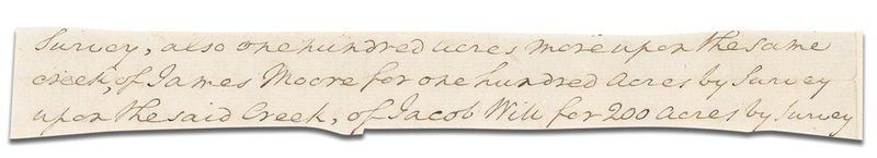Lot 150 George Washington Manuscript Fragment