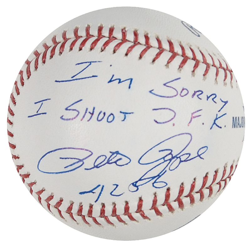 Lot 1396 Pete Rose: Second gunman on the Grassy Knoll?