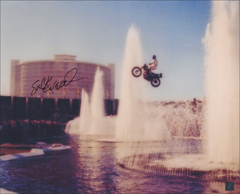 Lot 1308 Evel Knievel Signed Photograph