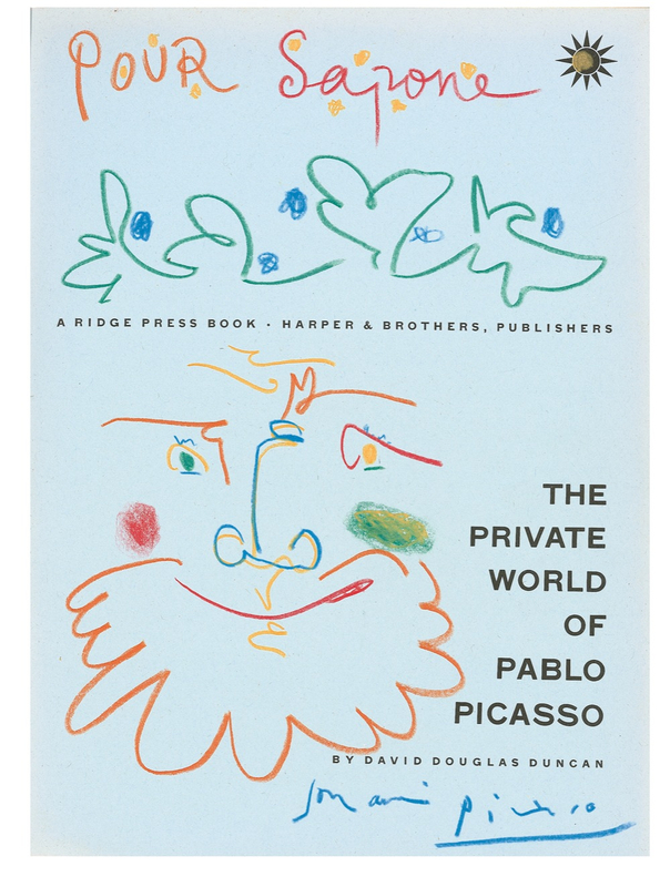 Lot 481 Pablo Picasso: MAN OF THE CLOTH: PICASSO inscribes an original drawing to his tailor-friend who was profiled by Time magazine