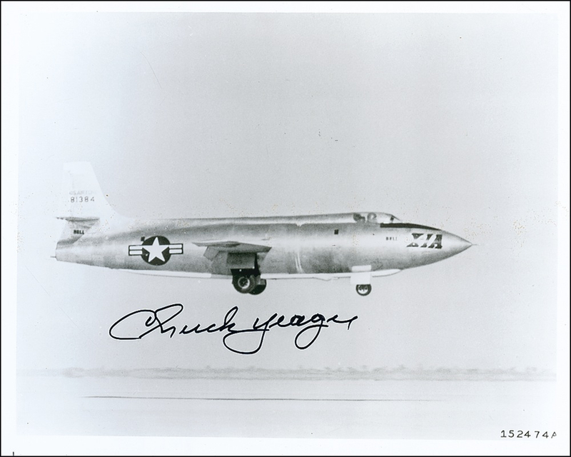 Lot 396 Chuck Yeager Signed Photograph