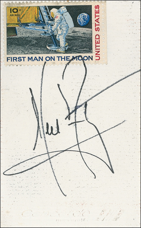 Lot 359 Neil Armstrong Signature
