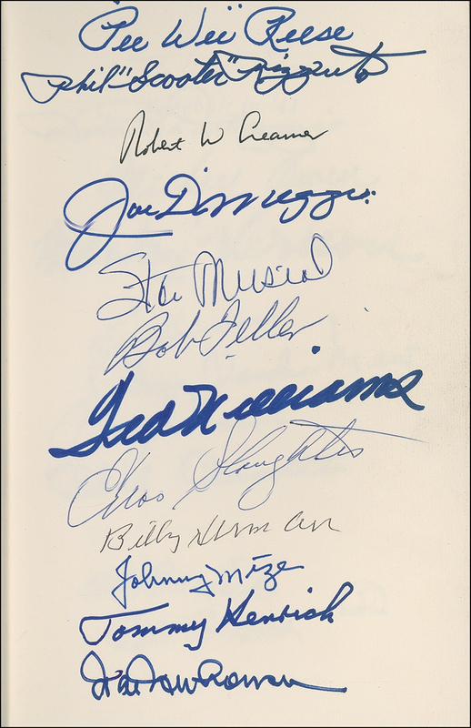Lot 1182 Baseball Hall of Famers Book