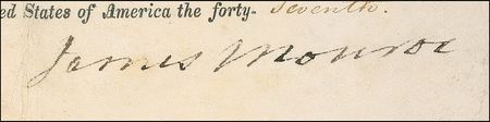 Lot #88 James Monroe Signed Document - Image 2