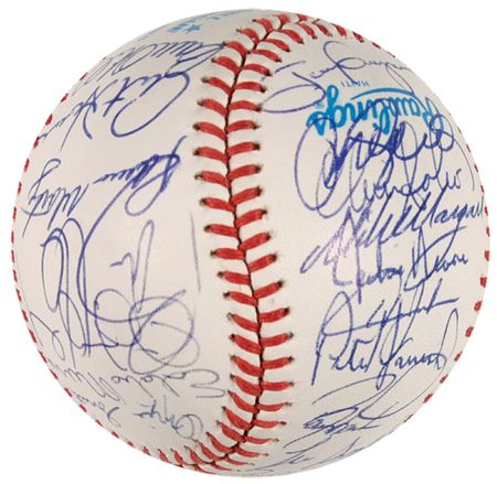 Lot #1186 Baseball: 1991 National League All Stars Baseball - Image 1