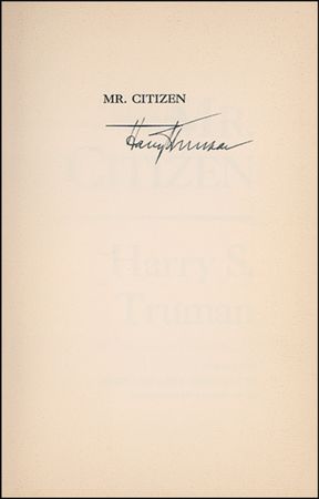 Lot #143 Harry S. Truman Book - Image 1