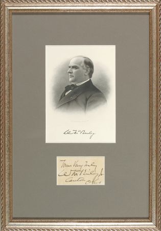 Lot #86 William McKinley Signature - Image 1